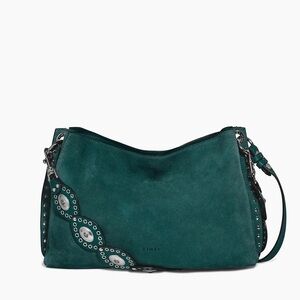 Aimee Kestenberg Roma Double Entry Suede Shoulder Bag